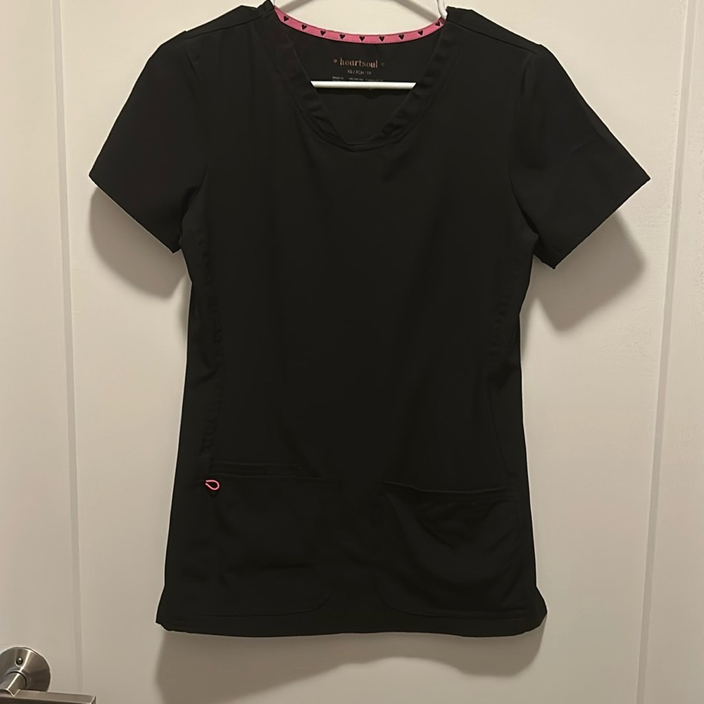 Black Heartsoul scrub top